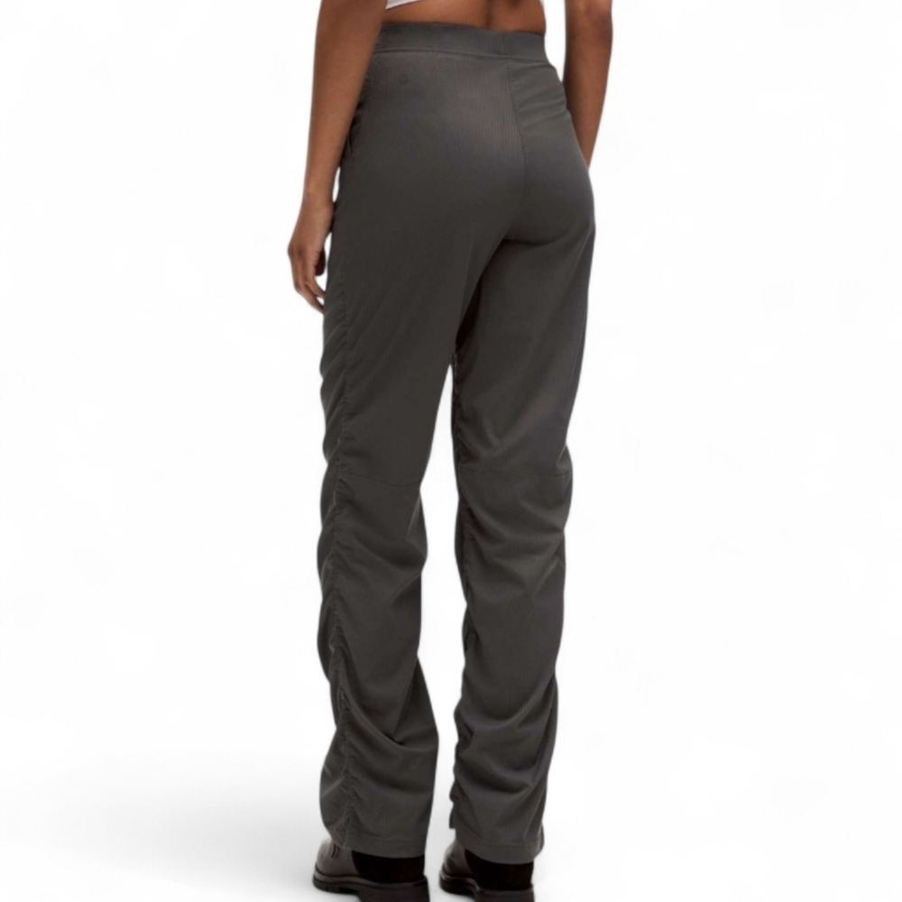 Lululemon Dance Studio Slim-fit High-rise Flared Pants Graphite Gray Sz Small - Picture 5 of 12